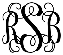 Load image into Gallery viewer, Script Monogram Vine Script