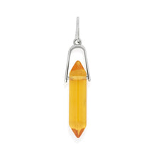 Load image into Gallery viewer, Alex and Ani Spiked Pendant November Topaz