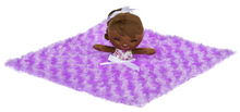 Load image into Gallery viewer, Baby Doll Mini Blankie | Lovey Purple Personalized | FREE Shipping | All Sales Final