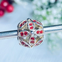 Load image into Gallery viewer, Chamilia Floral Accents Moonlight Light Siam Charm #2025-1637 (Free Shipping)