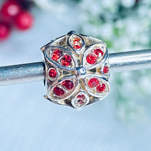 Load image into Gallery viewer, Chamilia Floral Accents Moonlight Light Siam Charm #2025-1637 (Free Shipping)