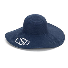 Load image into Gallery viewer, Viv & Lou Adult Monogrammable Sun Hat Navy