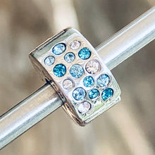 Load image into Gallery viewer, Chamilia Glimmer Lock Blue &amp; Clear Swarovski
