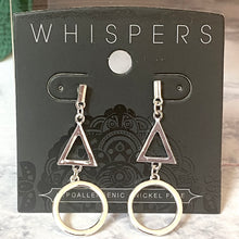 Load image into Gallery viewer, Whispers Silver Multi Shape Dangle Earrings (Free Shipping)
