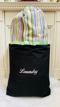 Load image into Gallery viewer, Laundry Bag Violet Beach Stripe
