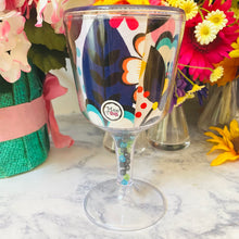 Load image into Gallery viewer, Personalized Acrylic Wine Goblet Initial C
