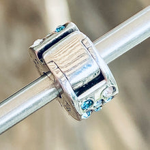 Load image into Gallery viewer, Chamilia Glimmer Lock Blue &amp; Clear Swarovski
