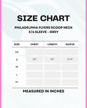 Load image into Gallery viewer, Philadelphia Flyers Scoop Neck Tee in Grey (Small Junior Sizing) | FREE Shipping | All Sales Final
