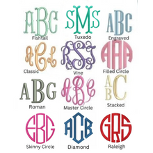 Load image into Gallery viewer, Seersucker Train Case Personalized Pink or Navy | FREE Shipping | All Sales Final
