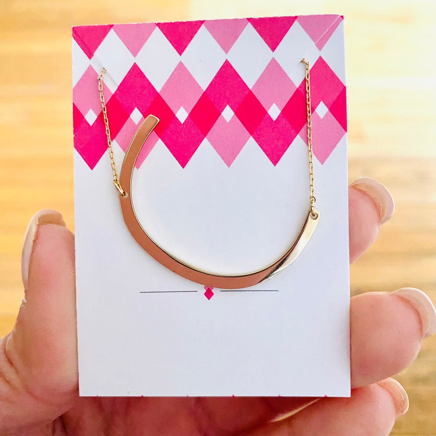 Sideways Initial Necklace Gold Initial C | FREE Shipping | All Sales Final