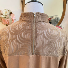 Load image into Gallery viewer, Simply Noelle FF Lace Overlay Top Tan

