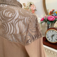 Load image into Gallery viewer, Simply Noelle FF Lace Overlay Top Tan
