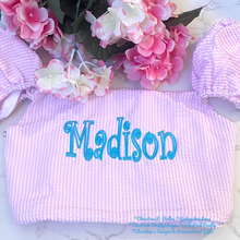 Load image into Gallery viewer, Seersucker Puddle Jumper Cover Personalized | FREE Shipping | All Sales Final
