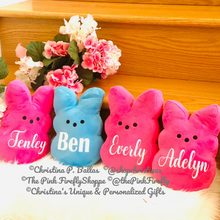 Load image into Gallery viewer, Plush Easter Peeps Personalized 9.5&quot; Tall
