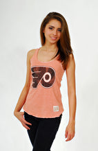 Load image into Gallery viewer, Philadelphia Flyers Light Orange Distressed Tank
