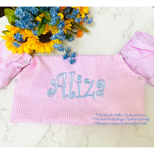 Load image into Gallery viewer, Seersucker Puddle Jumper Cover Personalized | FREE Shipping | All Sales Final
