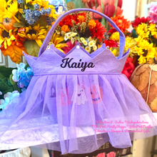 Load image into Gallery viewer, Tulle/Tutu Boo Halloween Bucket Personalized | FREE Shipping | All Sales Final
