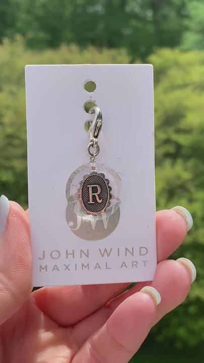 John Wind R-Petite Silver Clear Crystal Enhancer Charm