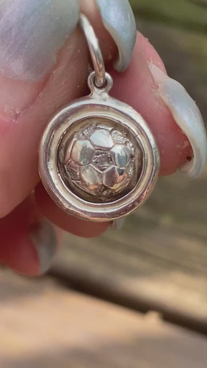 Waxing Poetic Past Time Soccer Charm