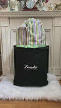 Load and play video in Gallery viewer, Laundry Bag Violet Beach Stripe
