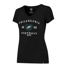 Load image into Gallery viewer, Philadelphia Eagles &#39;47 Brand Splitter V-Neck Black (Size Small Only)
