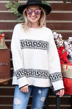 Load image into Gallery viewer, Aztec Pattern Popcorn Sweater
