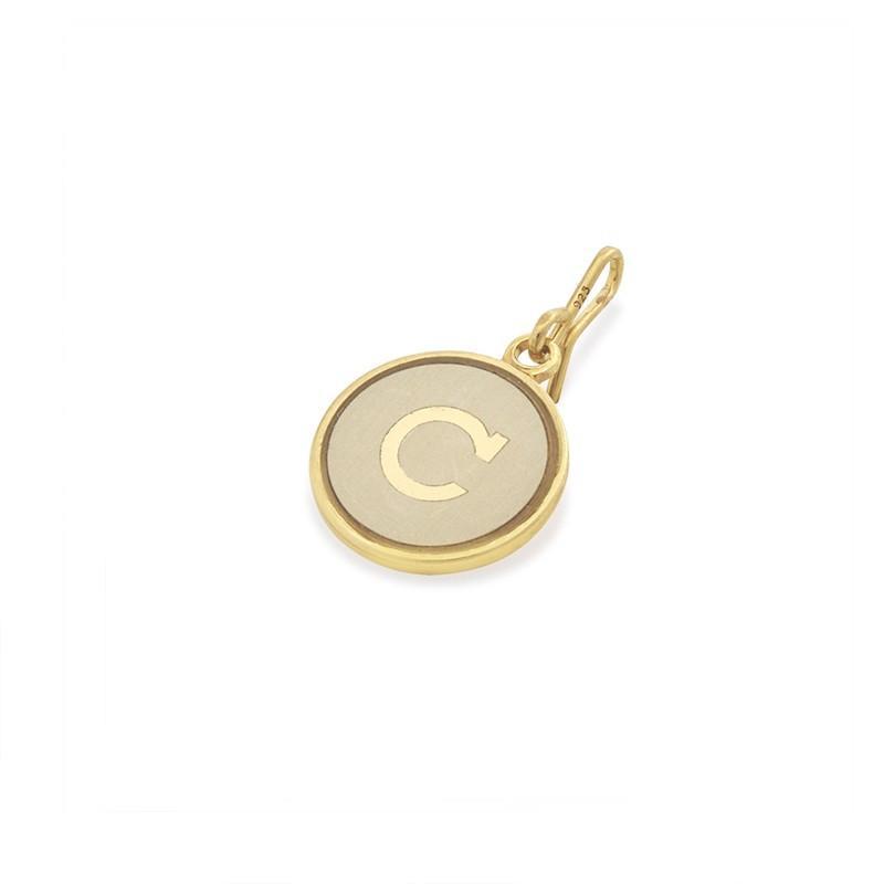 Alex and Ani Initial C Chain Station Charm Gold
