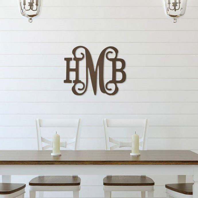 Classic Vine Wood Monogram