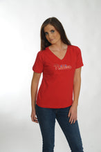 Load image into Gallery viewer, Philadelphia Phillies Red Bling Top for Women

