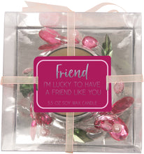 Load image into Gallery viewer, Friend Pink Butterfly - Soy Wax Candle 3.5oz Scent: Jasmine
