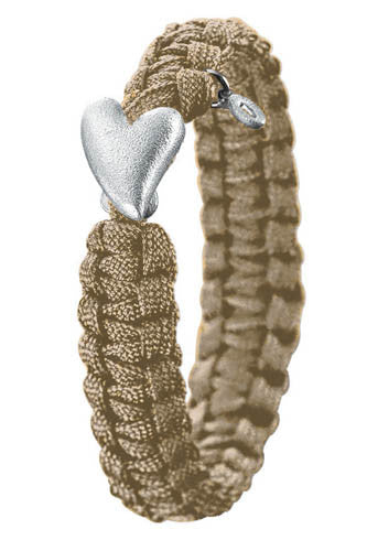From Soldier to Soldier Sand Bracelet Silver Heart Clasp