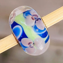 Load image into Gallery viewer, Trollbeads Unique Bead Blue, Lavender &amp; Light Green
