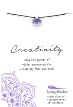 Load image into Gallery viewer, Lucky Feather Color Power Necklace - Violet
