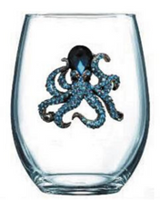 Load image into Gallery viewer, Octopus Diamond Stemless Wine Glass
