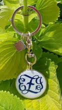 Load image into Gallery viewer, Monogrammed Key Rings White
