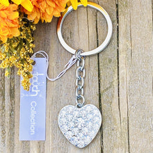 Load image into Gallery viewer, Philadelphia Phillies Crystal Heart Keyring
