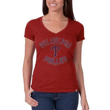 Philadelphia Phillies '47 Brand Red VNeck Scrum