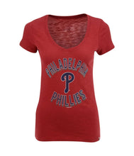 Load image into Gallery viewer, Philadelphia Phillies &#39;47 Brand Red VNeck Scrum
