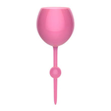 Load image into Gallery viewer, The Beach Glass Floating Beach Wine Glass Personalized Pink
