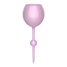 Load image into Gallery viewer, The Beach Glass Purple Haze Floating Wine Glass Personalized
