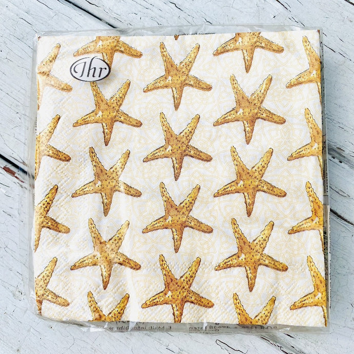 Starfish Cocktail Napkins by Roseanne Beck