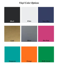 Load image into Gallery viewer, Monogrammed Key Rings Vinyl Color Chart
