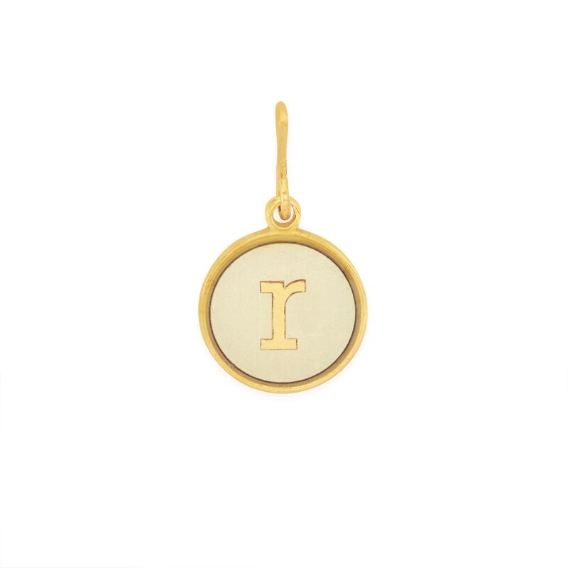 Alex and Ani Initial R Chain Station Charm Gold