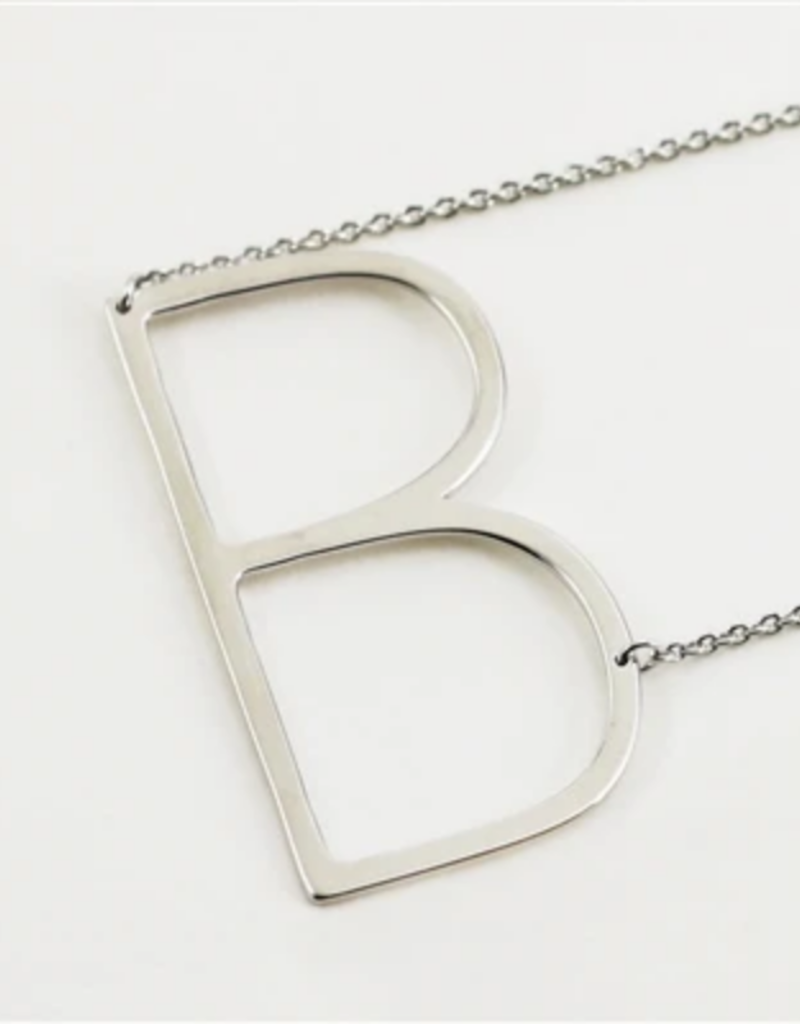 Sideways Initial Necklaces FREE Shipping