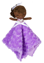 Load image into Gallery viewer, Baby Doll Mini Blankie/Lovey Purple Personalized
