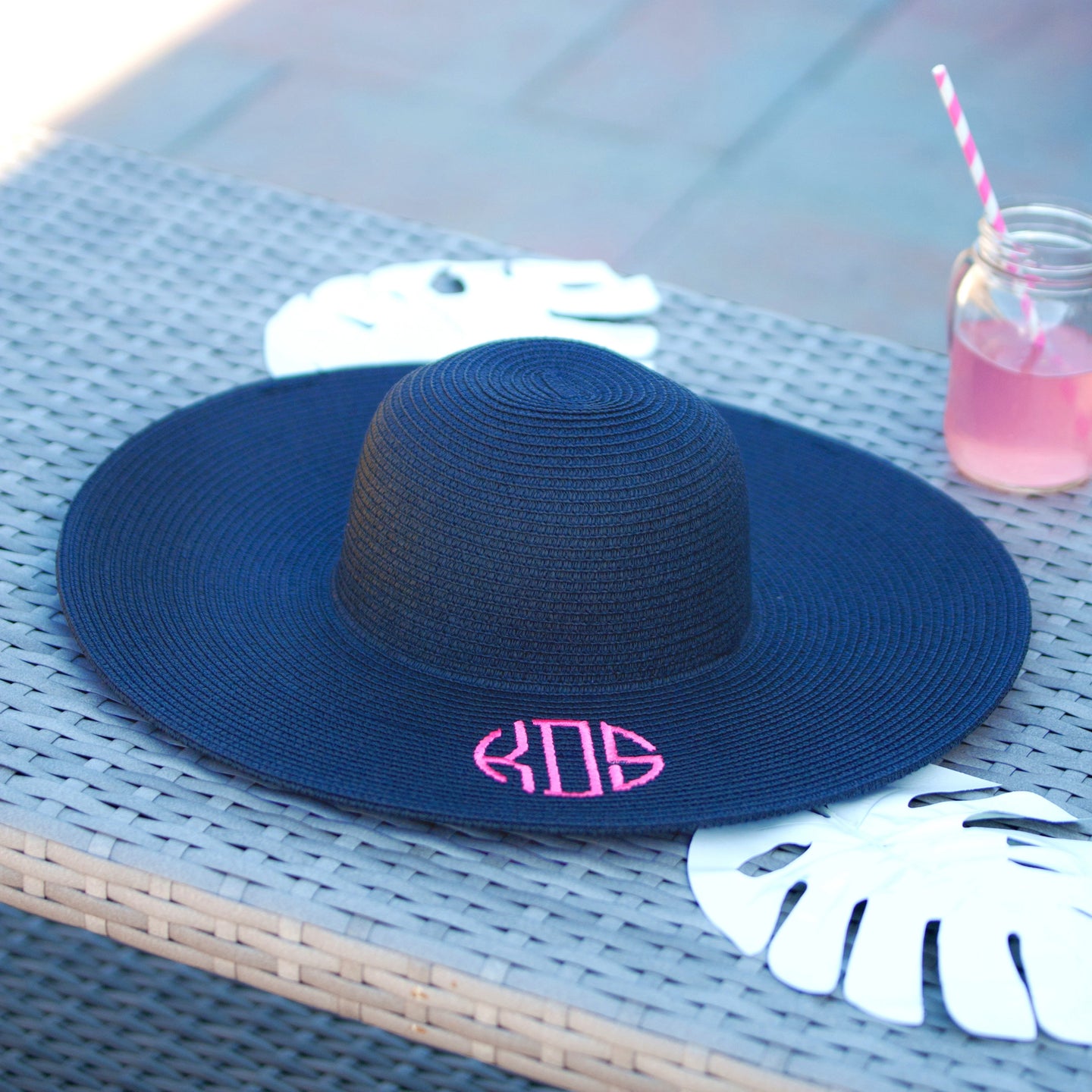Viv & Lou Adult Monogrammable Sun Hat Navy