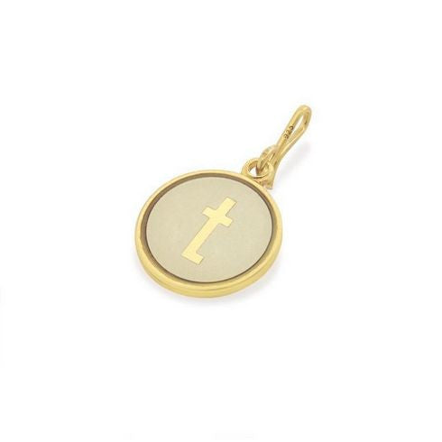 Alex and Ani Initial T Chain Station Charm Gold